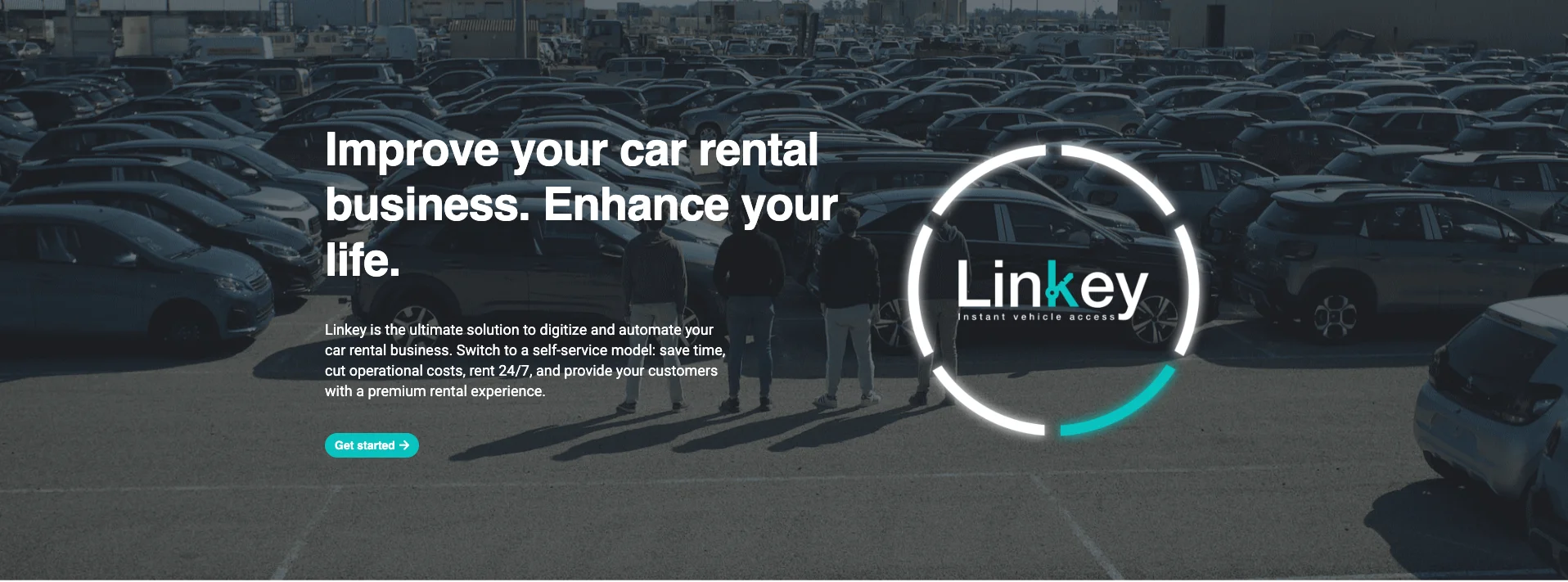 2hire Linkey homepage