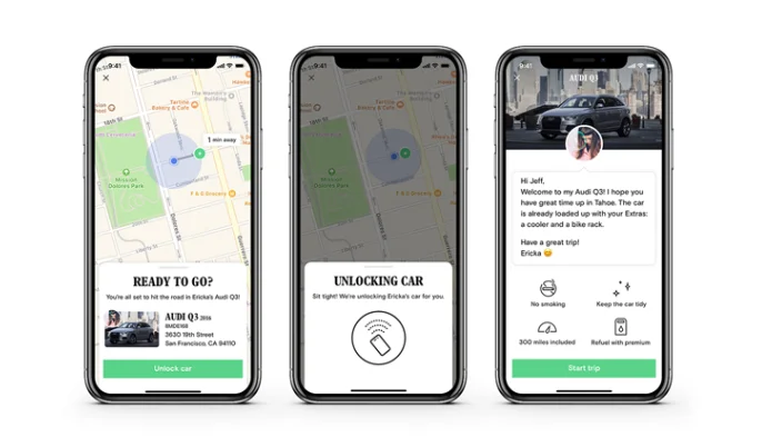 Turo Go keyless access in the Turo app