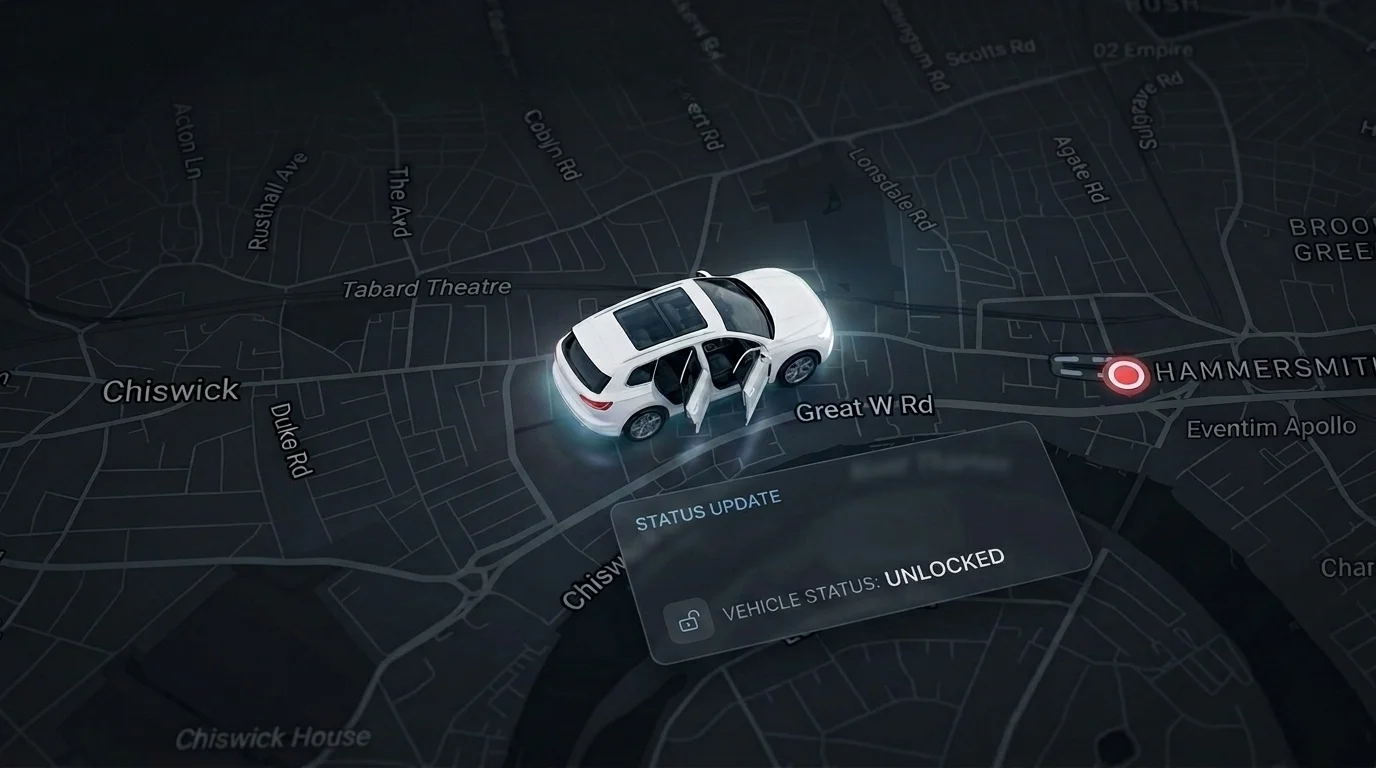 Remote vehicle access from phone — lock, unlock and control